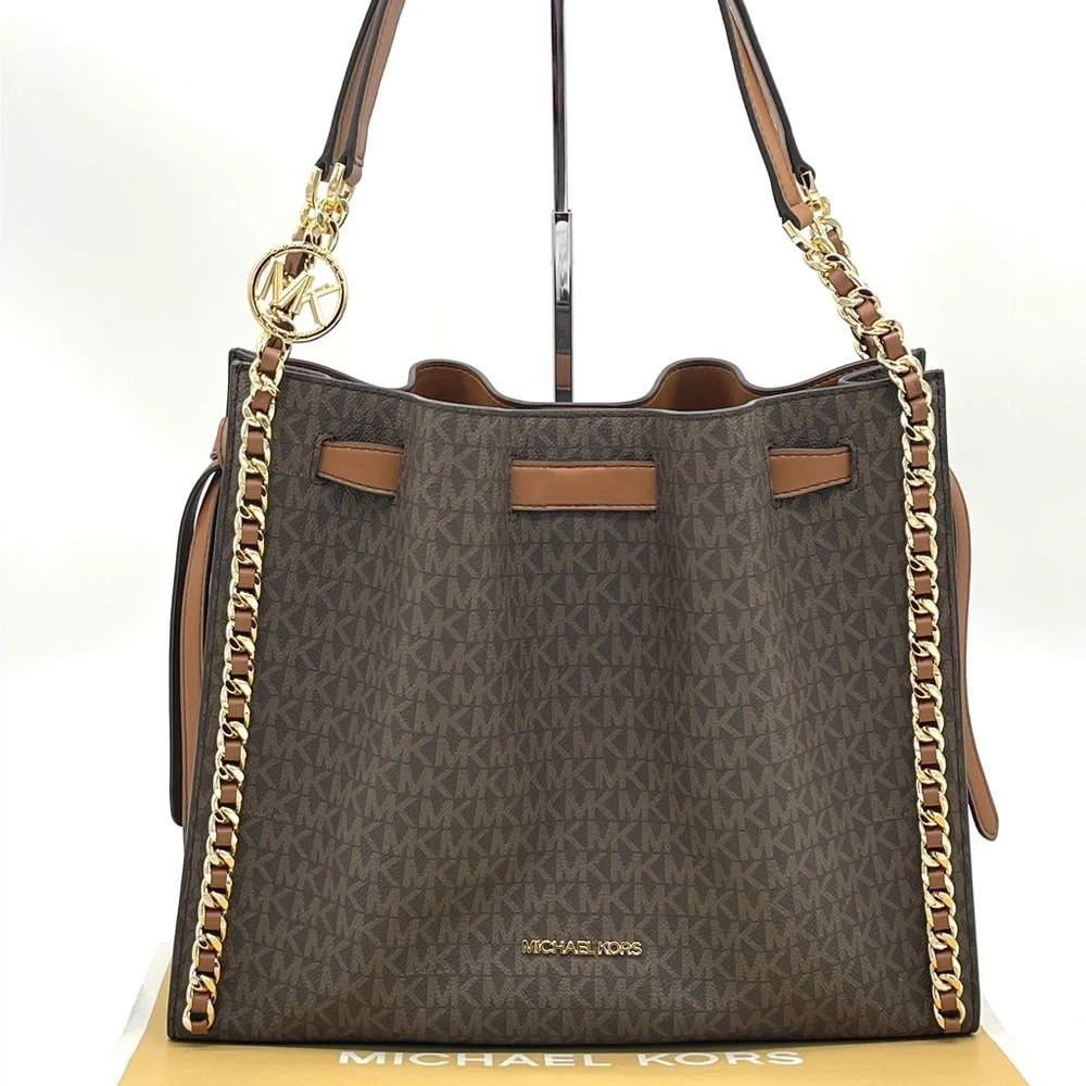 Michael Kors Mina Large Chain Shoulder Bag